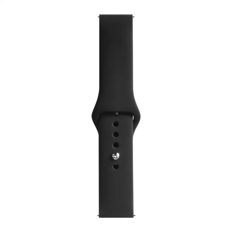Evelatus 20mm silikoninen Loop-ranneke (S/M 110mm) musta