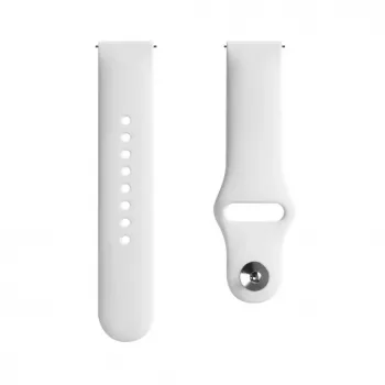 Evelatus Watch 22mm silikoninen Loop-ranneke (S/M 110mm) valkoinen