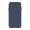 Evelatus Apple iPhone Xs Max Premium Soft Touch silikonikotelo Midnight Blue
