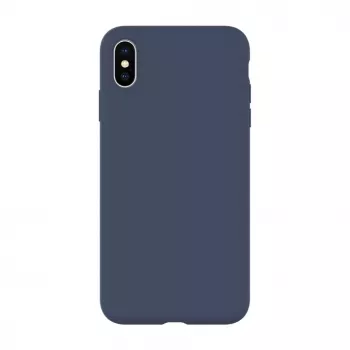 Evelatus Apple iPhone Xs Max Premium Soft Touch silikonikotelo Midnight Blue