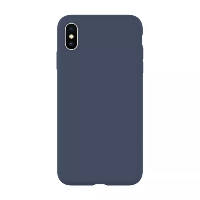 Evelatus Apple iPhone Xs Max Premium Soft Touch silikonikotelo Midnight Blue