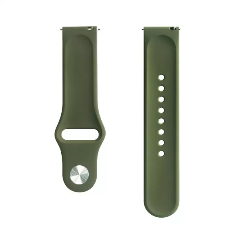 Evelatus 20 mm silikoninen lenkkiranneke kelloon (S/M 110 mm) oliivi