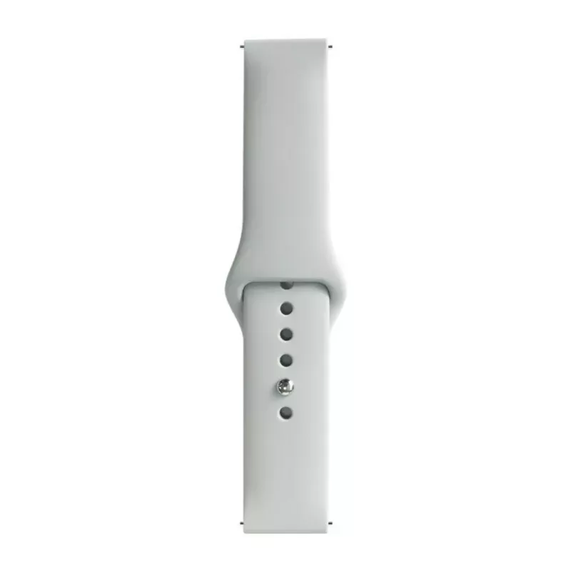 Evelatus Watch 22 mm silikoninen lenkkiranneke kelloon (S/M 110 mm) harmaa