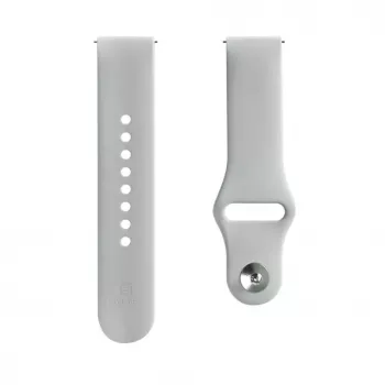 Evelatus Watch 22 mm silikoninen lenkkiranneke kelloon (S/M 110 mm) harmaa