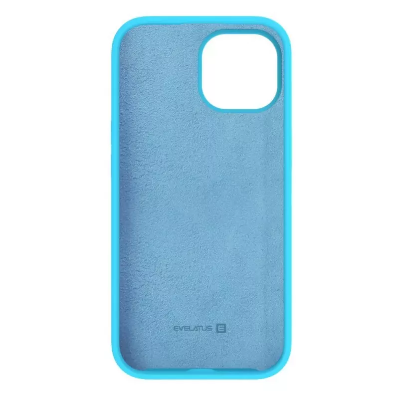 Evelatus Apple iPhone 15 Premium Soft Touch silikonikotelo syaani sininen