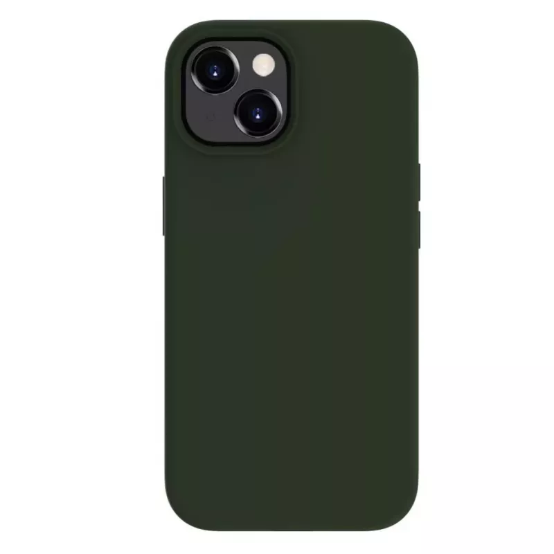 Evelatus Apple iPhone 15 Premium Soft Touch silikonikotelo tummanoliivi