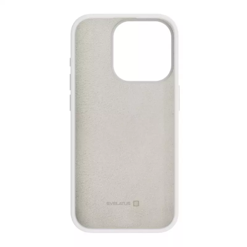 Evelatus Apple iPhone 15 Pro Premium Soft Touch silikonikotelo valkoinen