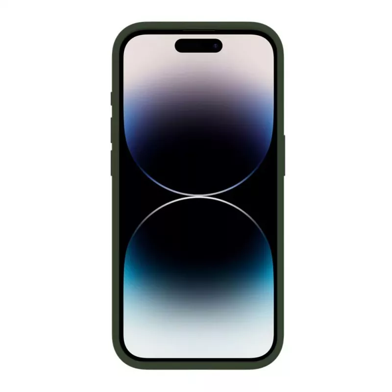 Evelatus Apple iPhone 15 Pro Premium Soft Touch silikonikotelo tummanoliivi