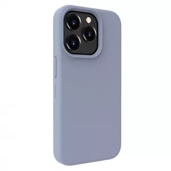 Evelatus Apple iPhone 15 Pro Premium Soft Touch silikonikotelo laventelinharmaa