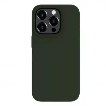 Evelatus Apple iPhone 15 Pro Max Premium Soft Touch silikonikotelo tummanoliivi