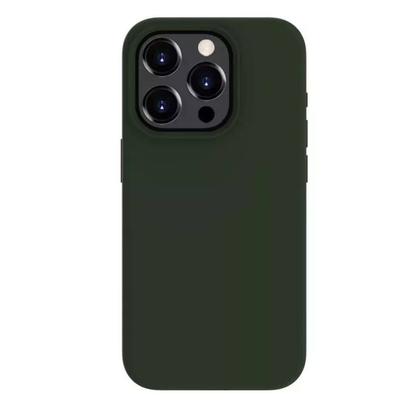 Evelatus Apple iPhone 15 Pro Max Premium Soft Touch silikonikotelo tummanoliivi