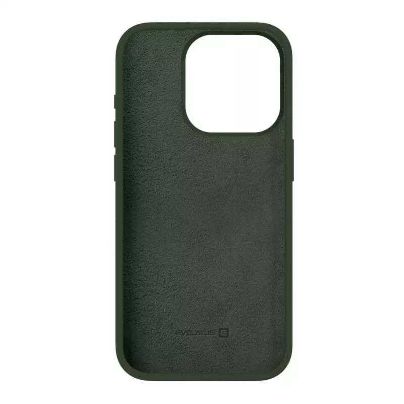 Evelatus Apple iPhone 15 Pro Max Premium Soft Touch silikonikotelo tummanoliivi