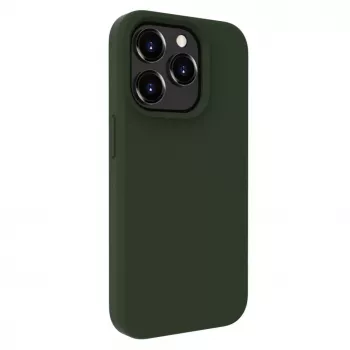 Evelatus Apple iPhone 15 Pro Max Premium Soft Touch silikonikotelo tummanoliivi