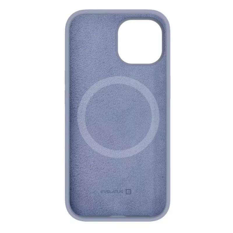 Evelatus Apple iPhone 15 Premium MagSafe Soft Touch silikonikotelo laventelinharmaa