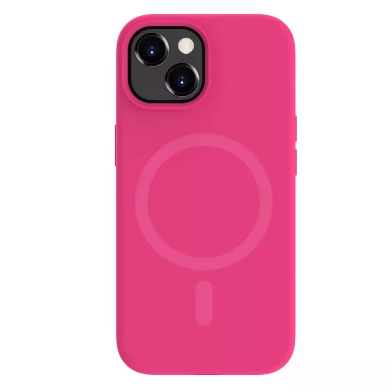 Evelatus Apple iPhone 15 Premium MagSafe Soft Touch silikonikotelo pinkki