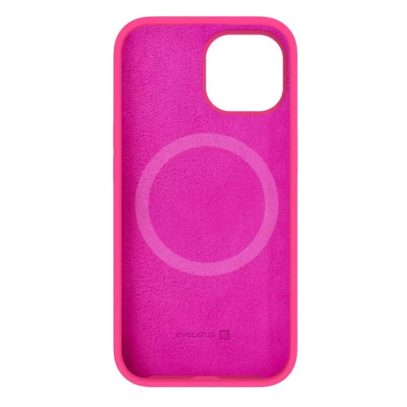 Evelatus Apple iPhone 15 Premium MagSafe Soft Touch silikonikotelo pinkki