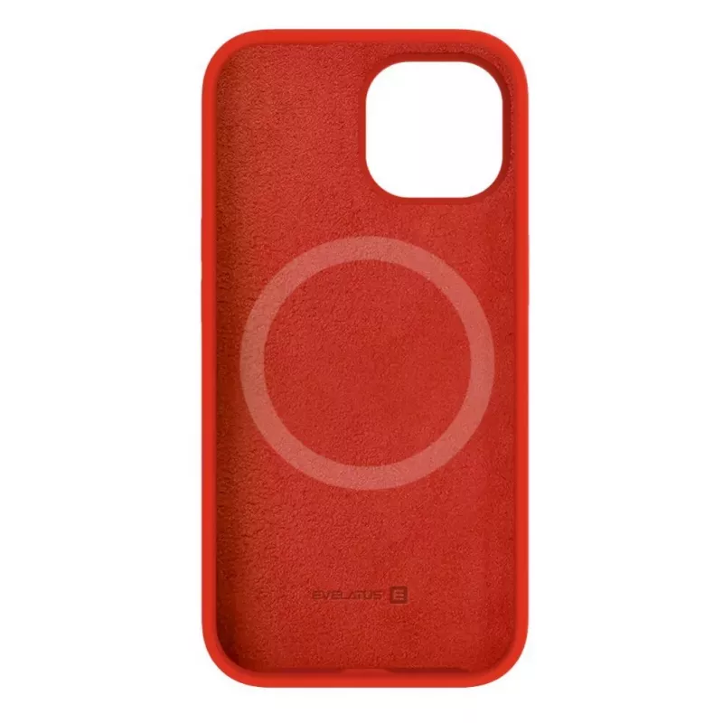 Evelatus Apple iPhone 15 Premium MagSafe Soft Touch silikonikotelo punainen