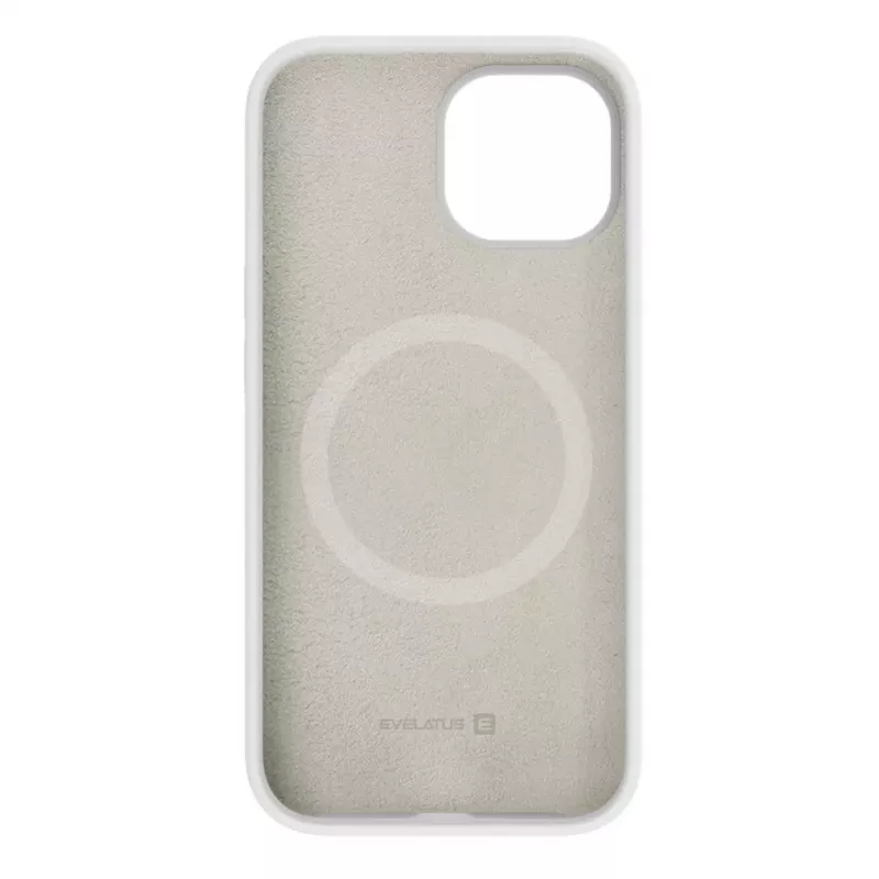 Evelatus Apple iPhone 15 Plus Premium MagSafe Soft Touch silikonikotelo valkoinen
