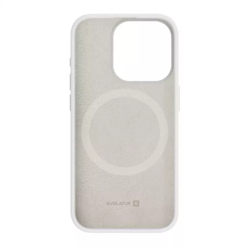 Evelatus Apple iPhone 15 Pro Premium MagSafe Soft Touch silikonikotelo valkoinen