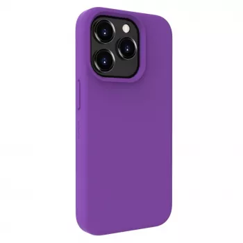 Evelatus Apple iPhone 15 Pro Max Premium MagSafe Soft Touch silikonikotelo tummanlila