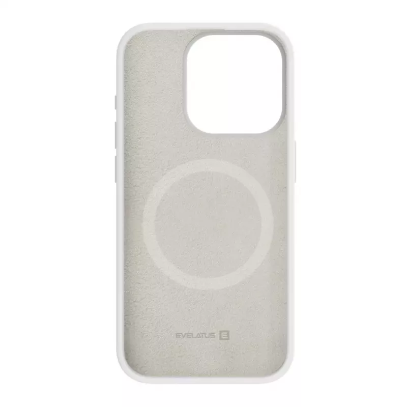 Evelatus Apple iPhone 15 Pro Max Premium MagSafe Soft Touch silikonikotelo valkoinen