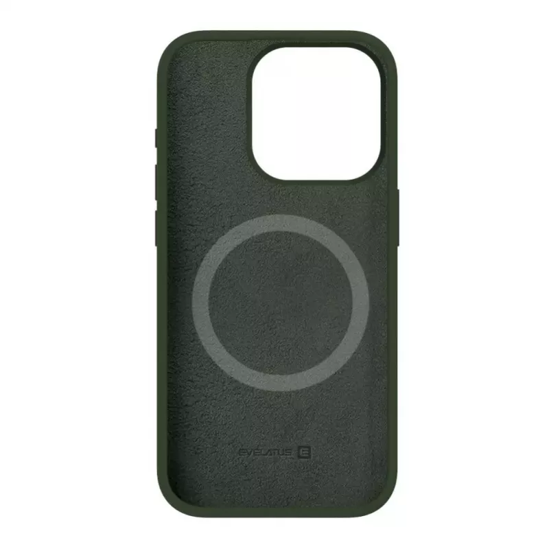 Evelatus Apple iPhone 15 Pro Max Premium MagSafe Soft Touch -silikonikuori Dark Olive