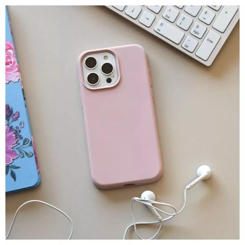 Evelatus Apple iPhone 15 Pro Max Premium MagSafe Soft Touch -silikonikuori Pink Sand