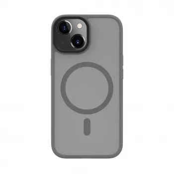 Evelatus Apple iPhone 15 hybridikuori MagSafe-yhteensopiva PC+TPU hopea