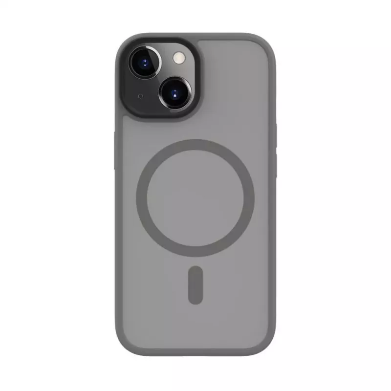 Evelatus Apple iPhone 15 hybridikuori MagSafe-yhteensopiva PC+TPU hopea