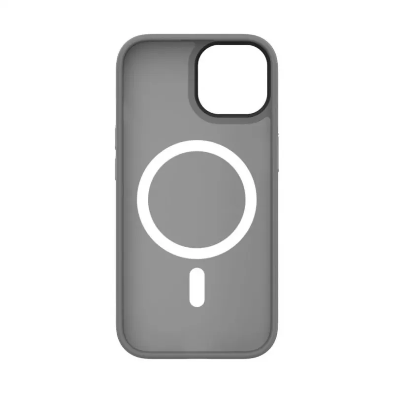Evelatus Apple iPhone 15 hybridikuori MagSafe-yhteensopiva PC+TPU hopea