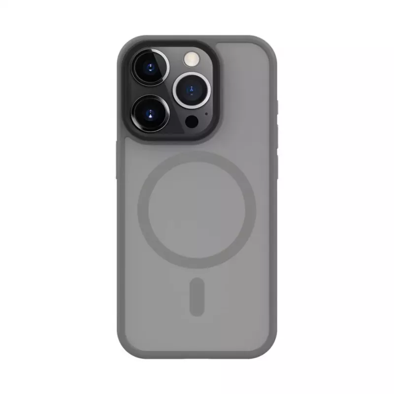 Evelatus Apple iPhone 15 Pro hybridikuori MagSafe-yhteensopiva PC+TPU hopea