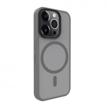Evelatus Apple iPhone 15 Pro hybridikuori MagSafe-yhteensopiva PC+TPU hopea