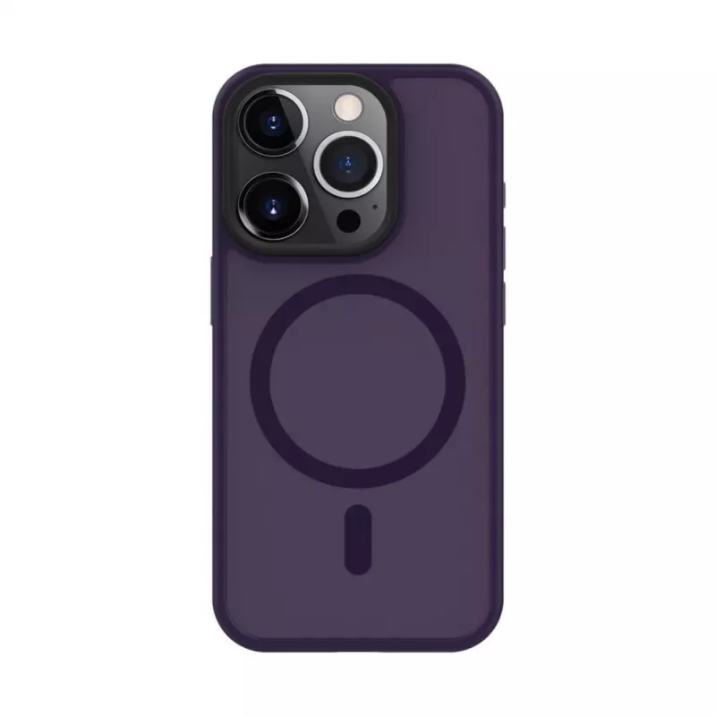 Evelatus Apple iPhone 15 Pro hybridikuori MagSafe-yhteensopiva PC+TPU Deep Purple
