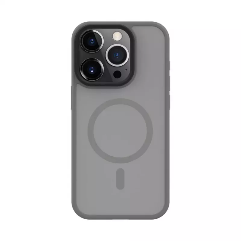 Evelatus Apple iPhone 15 Pro Max hybridikuori MagSafe-yhteensopiva PC+TPU hopea