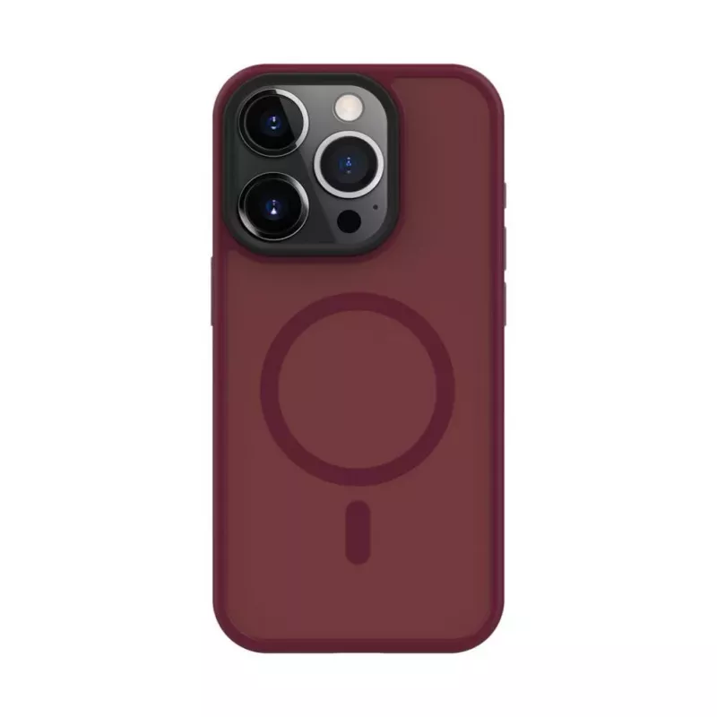 Evelatus Apple iPhone 15 Pro Max hybridikuori MagSafe-yhteensopiva PC+TPU Plum