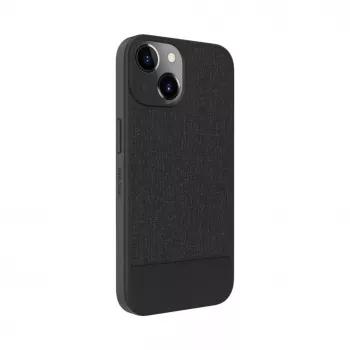 Evelatus Apple iPhone 15 Plus Plastic Leather MagSafe -takakuori musta