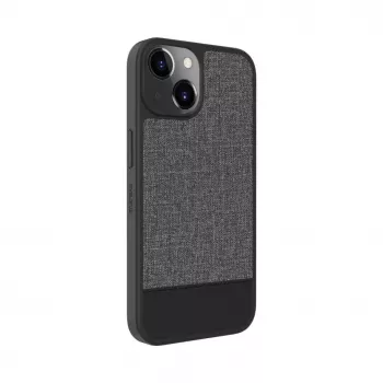 Evelatus Apple iPhone 15 Plus Plastic Leather MagSafe -takakuori harmaa