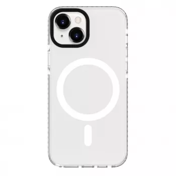 Evelatus Apple iPhone 15 Plus Clear Case PC+TPU MagSafe-yhteensopiva läpinäkyvä