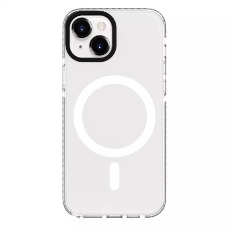 Evelatus Apple iPhone 15 Plus Clear Case PC+TPU MagSafe-yhteensopiva läpinäkyvä