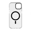 Evelatus Apple iPhone 15 Plus Clear Case PC+TPU With MagSafe läpinäkyvä musta