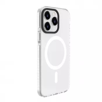 Evelatus Apple iPhone 15 Pro Clear Case PC+TPU MagSafe-yhteensopiva läpinäkyvä