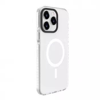 Evelatus Apple iPhone 15 Pro Max Clear Case PC+TPU MagSafe-yhteensopiva läpinäkyvä