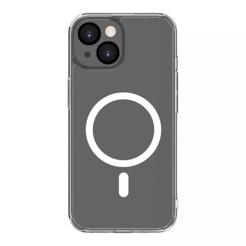 Evelatus Apple iPhone 15 Plus Clear Case MagSafe-yhteensopiva ja kameransuojaus läpinäkyvä