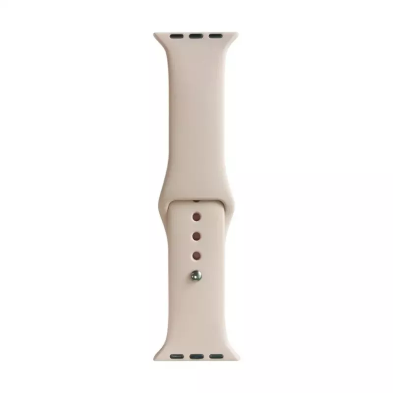 Evelatus Apple Watch 38/40/41mm silikoninen Solo Loop -ranneke (132mm M/L) Pink Sand
