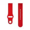 Evelatus Watch 20mm silikoninen Loop-ranneke (130mm M/L) punainen
