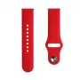 Evelatus Watch 20mm silikoninen Loop-ranneke (130mm M/L) punainen