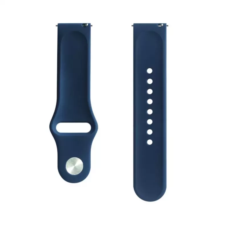 Evelatus Watch 20mm silikoniset Loop-rannekkeet (130mm M/L) sininen