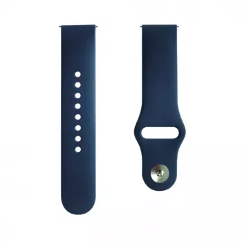 Evelatus Watch 20mm silikoniset Loop-rannekkeet (130mm M/L) sininen