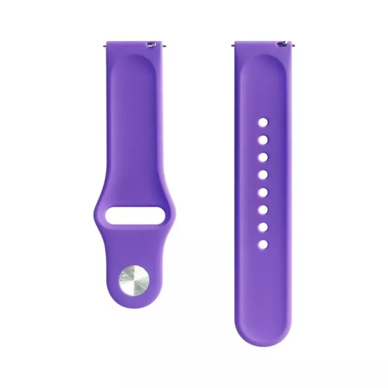 Evelatus Watch 22mm silikonilenkki rannekorut (130mm M/L) tummanlila