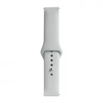 Evelatus Watch 22mm silikonilenkki rannekoru (130mm M/L) hopea